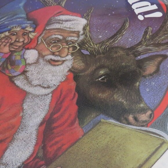 Give Yourself A Gift….READ poster (dark skinned Santa) Christmas - Picture 2 of 6